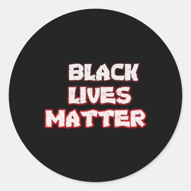 Black Live Sticker  (Front)