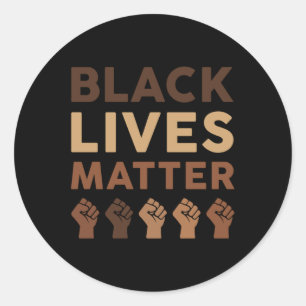 Black Lives Ally Funny Blm Allies Gift Men Women K Classic Round Sticker