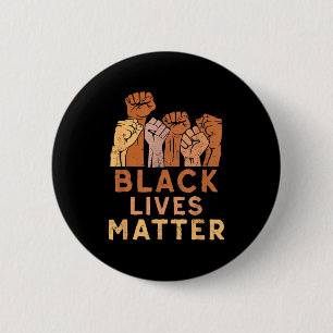 Black Lives Blm Human Rights Black History Month  2 Inch Round Button