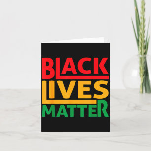 Black Lives Blm Human Rights Black History Month  Card