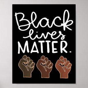 Black Lives Blm Human Rights Black History Month  Poster