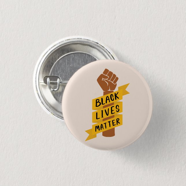 Black Lives Matter 1 Inch Round Button (Front & Back)