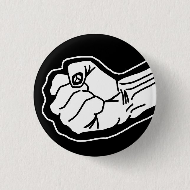 black lives matter 1 inch round button (Front)