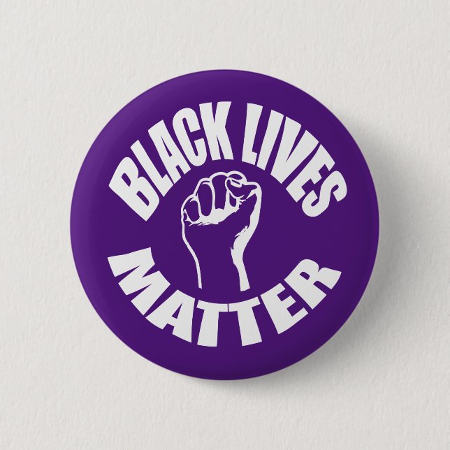 "BLACK LIVES MATTER" 2.25-inch 2 Inch Round Button (Front)