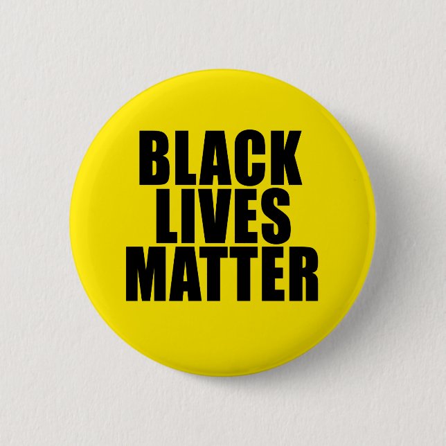 "BLACK LIVES MATTER" 2.25-inch 2 Inch Round Button (Front)