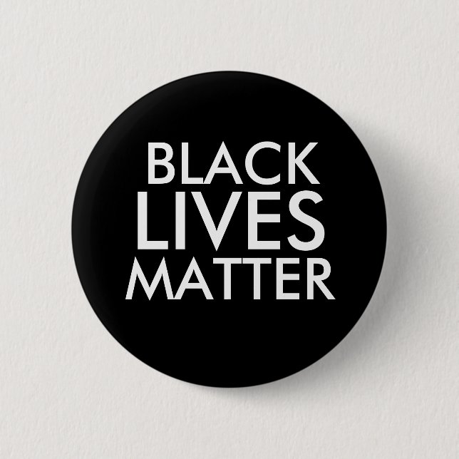 "BLACK LIVES MATTER" 2.25-inch 2 Inch Round Button (Front)
