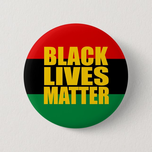 "BLACK LIVES MATTER" 2.25-inch 2 Inch Round Button (Front)