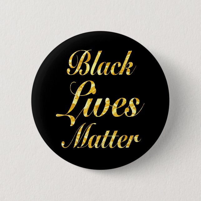 "BLACK LIVES MATTER" 2.25-inch 2 Inch Round Button (Front)