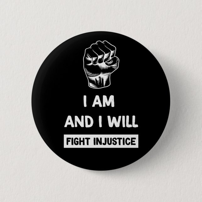 Black Lives Matter 2 Inch Round Button (Front)