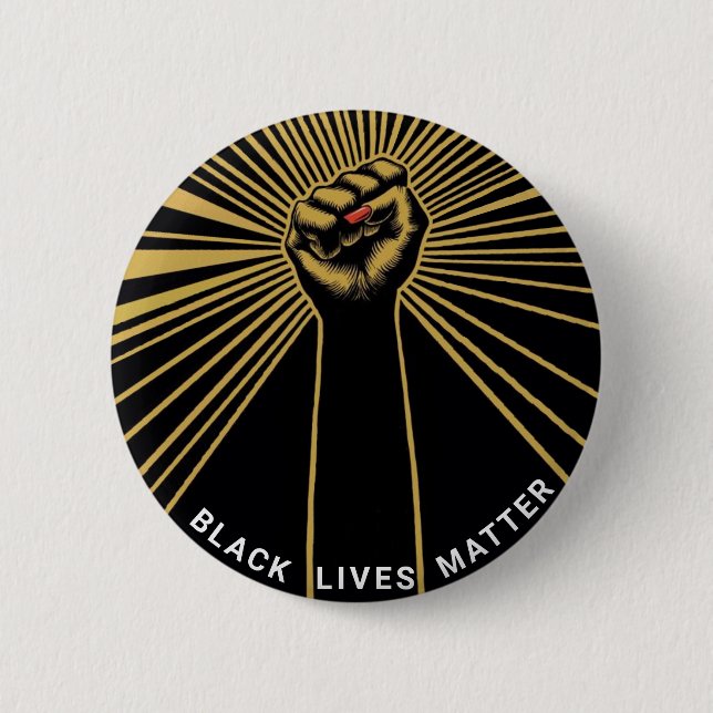 BLACK LIVES MATTER 2 INCH ROUND BUTTON (Front)