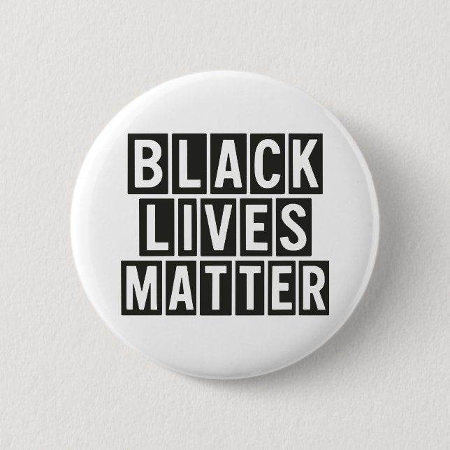 Black Lives Matter  2 Inch Round Button (Front)