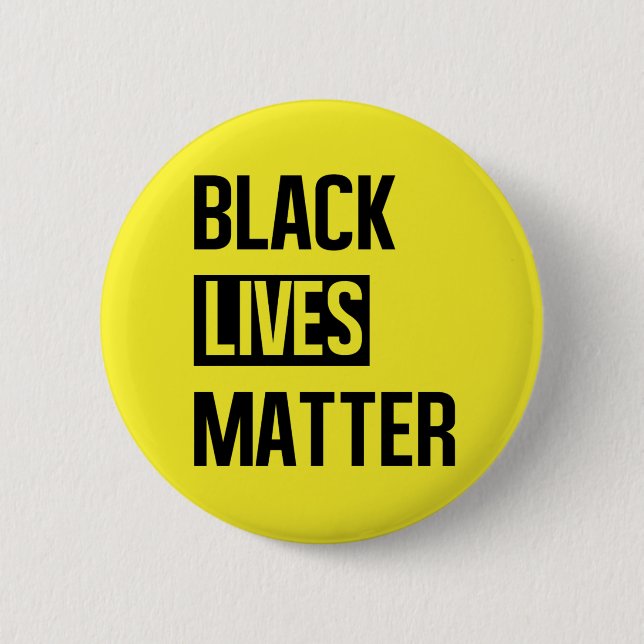Black Lives Matter 2 Inch Round Button (Front)