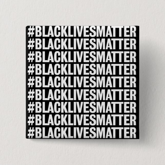 Black Lives Matter 2 Inch Square Button (Front)