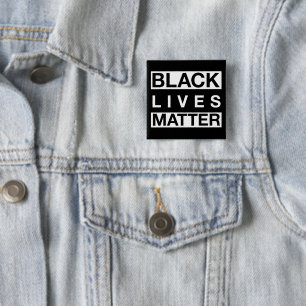 Black Lives Matter 2 Inch Square Button