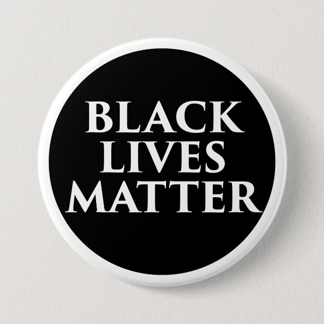 Black Lives Matter 3 Inch Round Button (Front)