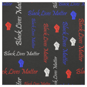 Black Lives Matter American Flag BLM Movement Fabric