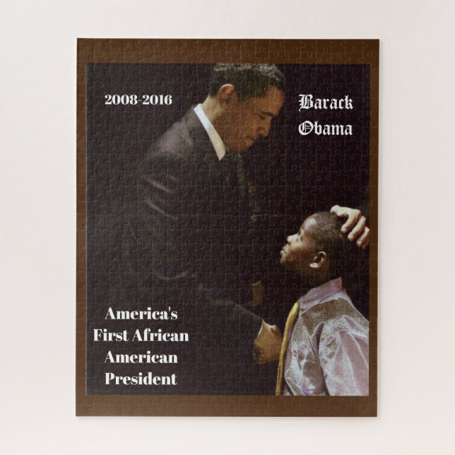 BLACK LIVES MATTER  BARACK OBAMA   JIGSAW PUZZLE (Vertical)