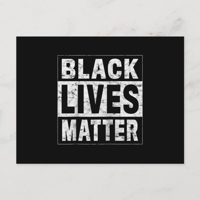 Black Lives Matter Black History Black Power Pride Invitation Postcard (Front)