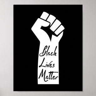 Black Lives Matter Black Woman Poster