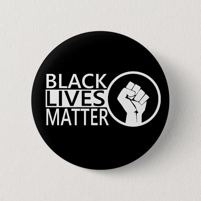 Black Lives Matter #blacklivesmatter Protest 2 Inch Round Button (Front)