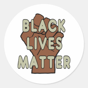 Black Lives Matter BLM Classic Round Sticker