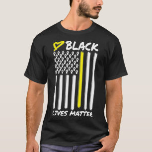 Black Lives Matter BLM Flag Fist History Power Pri T-Shirt