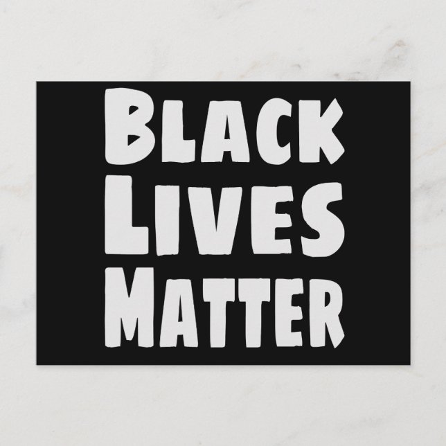 Black Lives Matter BLM Postcard (Front)