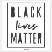 Black Lives Matter | BLM Race Equality Car Bumper (Sheet)