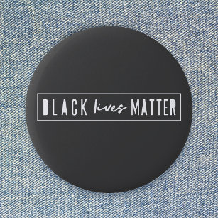 Black Lives Matter   BLM Race Equality Modern 2 Inch Round Button