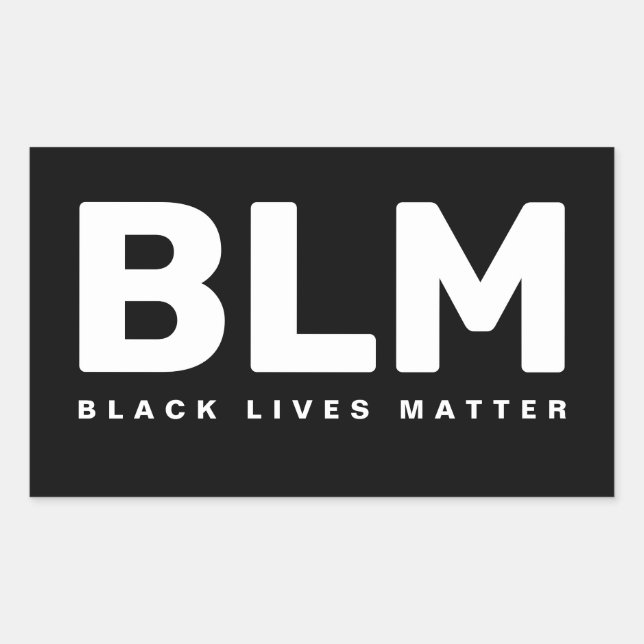 Black Lives Matter BLM Sticker (Front)