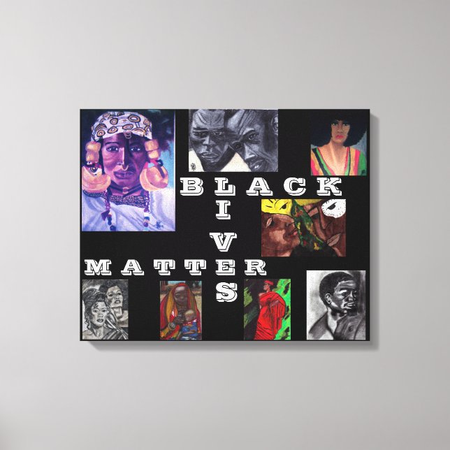 BLACK LIVES MATTER canvas Print (Front)