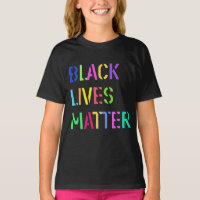 Black Lives Matter Colourful Stencil 01 Editable