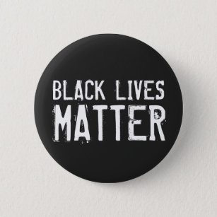 Black Lives Matter - Distressed Lettering 2 Inch Round Button