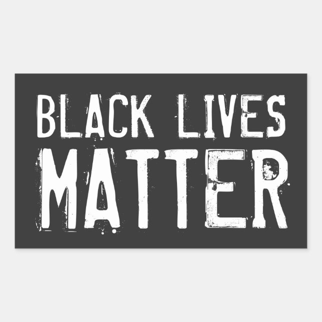 Black Lives Matter - Distressed Lettering Sticker (Front)