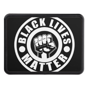 Black Lives Matter, Fist, Black Power, BHM Trailer Hitch Cover