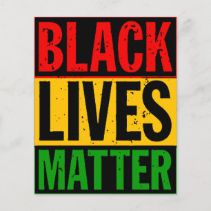 "BLACK LIVES MATTER" FLYER