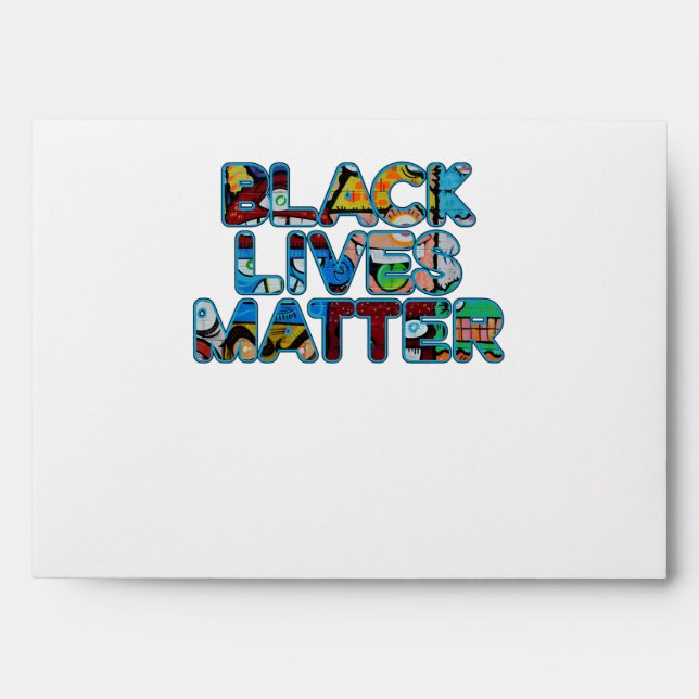 Black Lives Matter Graffiti Equality Empowered Envelope (Front)