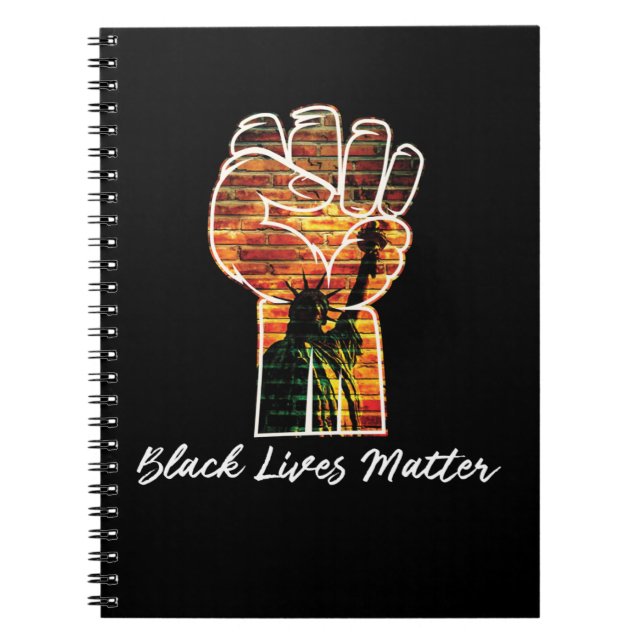 Black Lives Matter Graffiti Equality Empowered Notebook (Front)