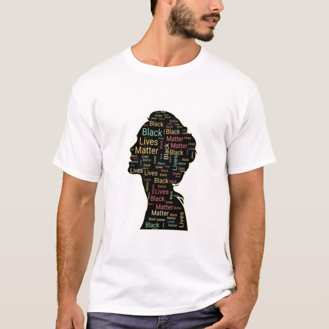 Black Lives Matter - Head Shape T-Shirt (Front)