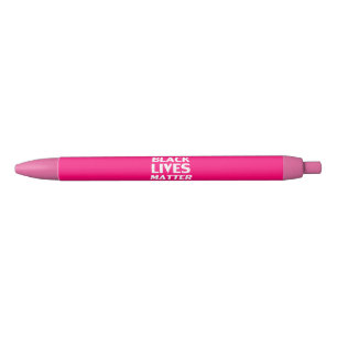 Black Lives Matter hot pink modern typography Ink Pen
