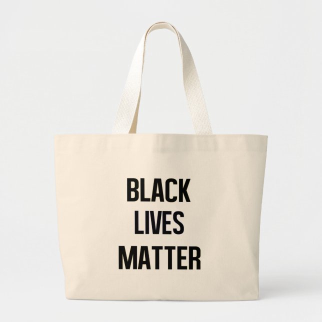 Black Lives Matter Large Tote Bag (Front)