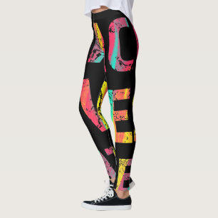 Black Lives Matter Painting 01 Rise Up Huge Logo Leggings