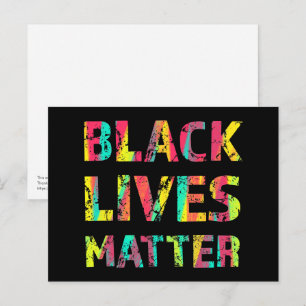 Black Lives Matter Painting 01 Rise Up Reminder Postcard