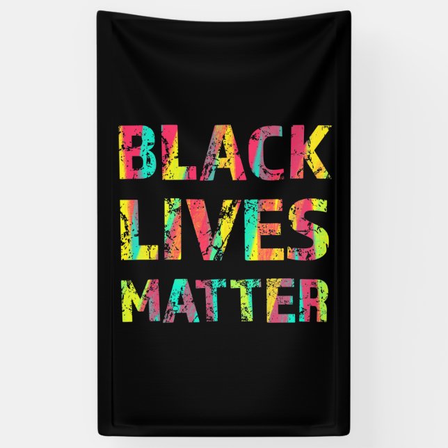 Black Lives Matter Painting 01 Uprising Editable Banner (Vertical)