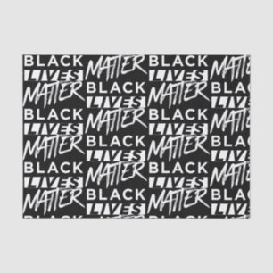 Black lives matter pattern tissue paper