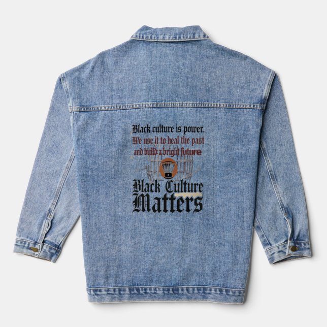 Black Lives Matter: Policy Change Denim Jacket (Back)