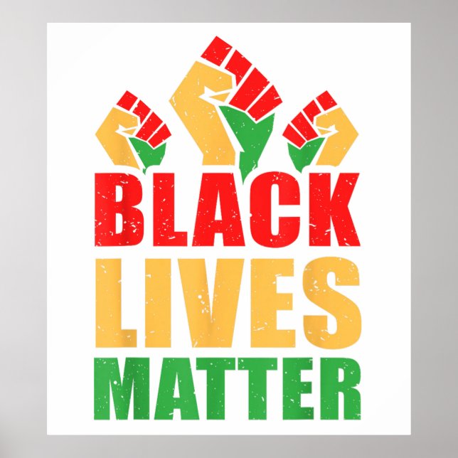 Black Lives Matter  Poster (Front)