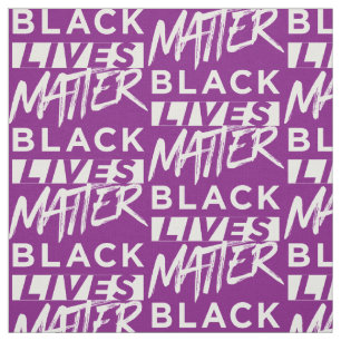 Black lives matter Purple Fabric