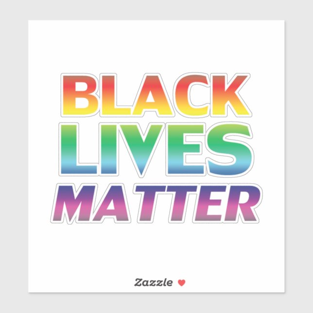 Black Lives Matter rainbow typography lgbt pride (Sheet)