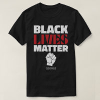 Black Lives Matter Raised Fist Personalized Name
